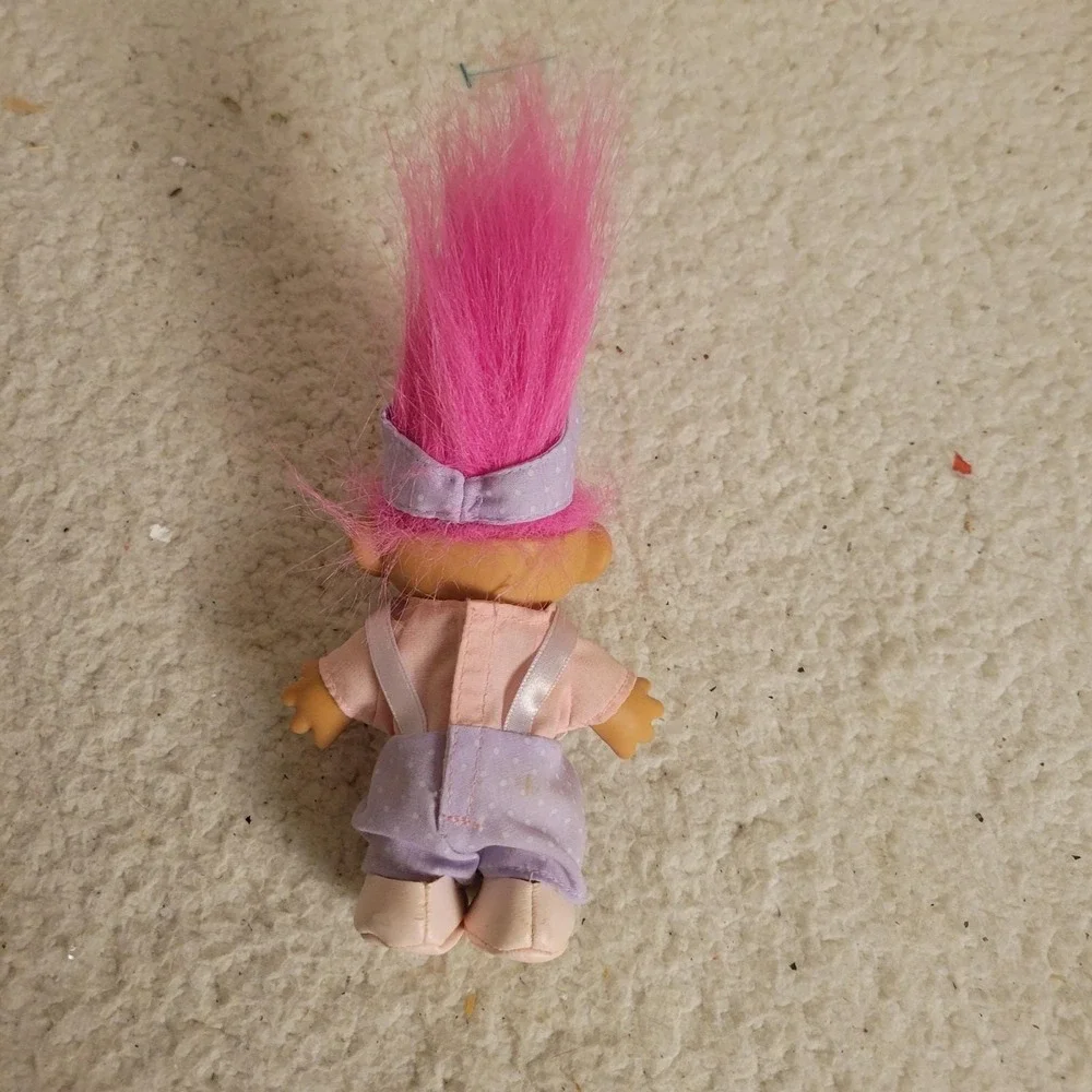 Vintage Troll Doll In Purple Outfit Russ  Sticked Mark  5